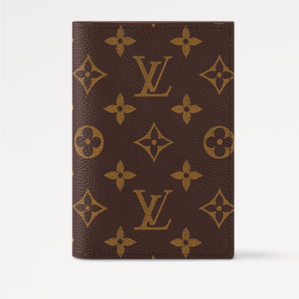 Louis Vuitton Brown and Tan Monogram Passport Cover